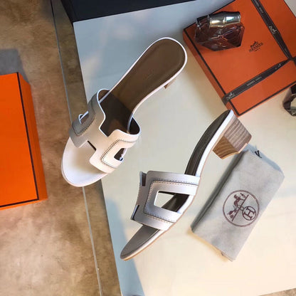 OHS01 Couples slipper Leather Shoes 35-42 with box