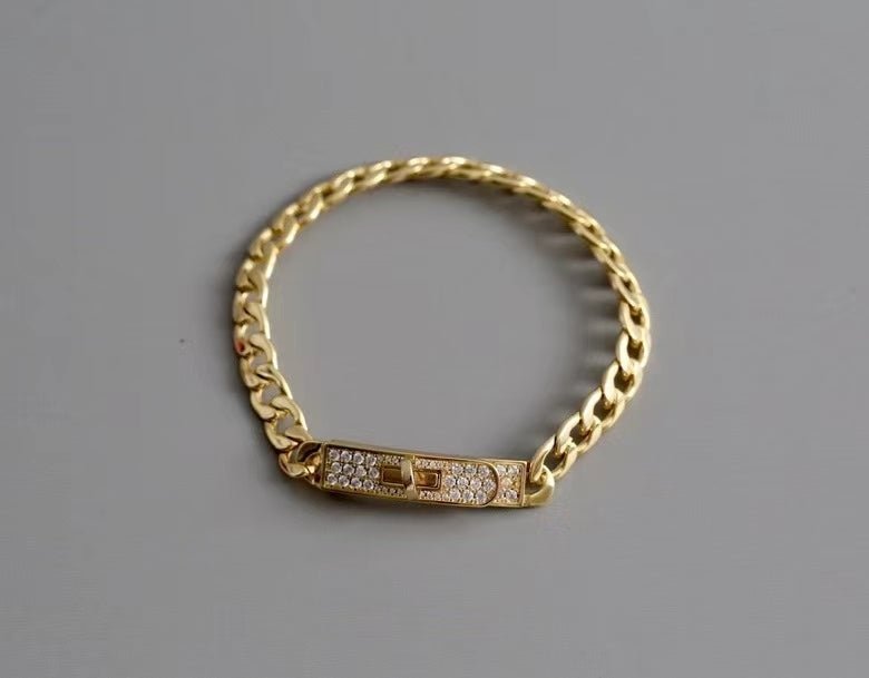 HB49  gold-plated bracelets, simple and direct buckle  Jewelry