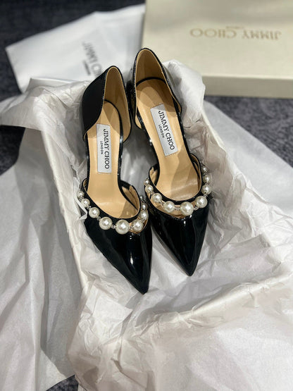 MBJS1 Leather 7CM Slippers Size 35-42 Shoes with Box