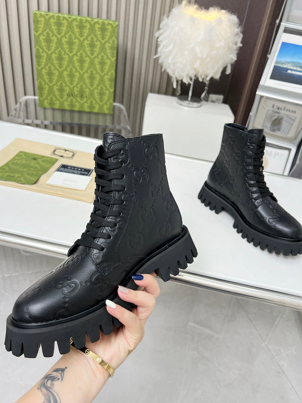 HJGS1 Leather Shoes Women 35-41 with box