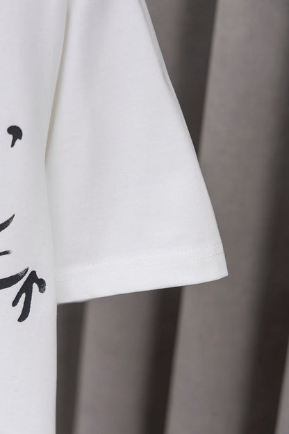 DIC122  Men's and women's summer short-sleeved T-shirt clothes