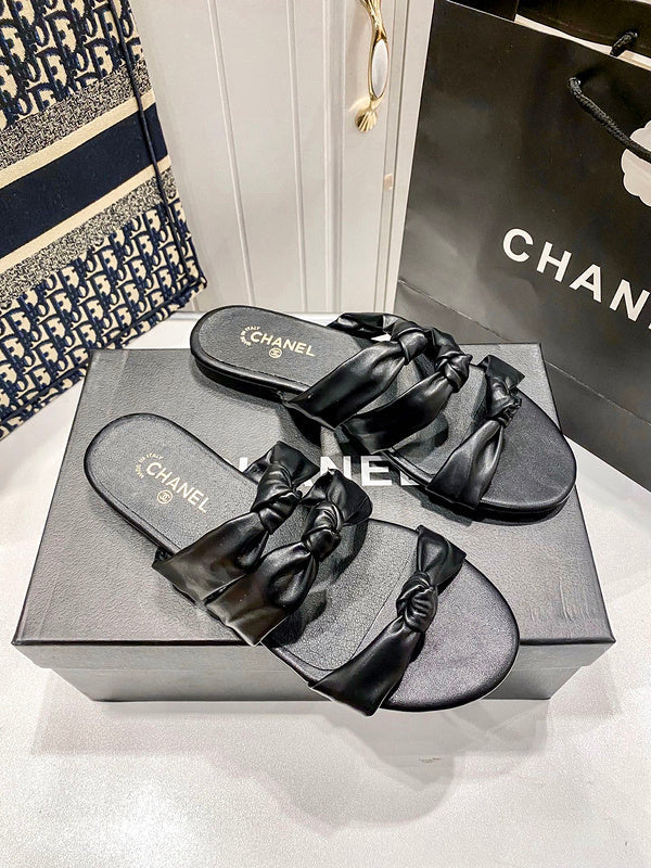 MBCS1 Leather Slippers Size 35-41 Shoes with Box