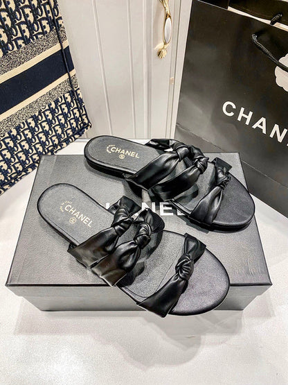 MBCS1 Leather Slippers Size 35-41 Shoes with Box