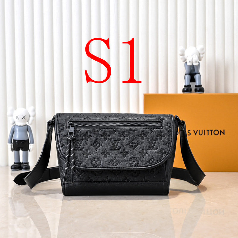 LLP016 Leather bag 26.6-17-11CM   for women and men Bags