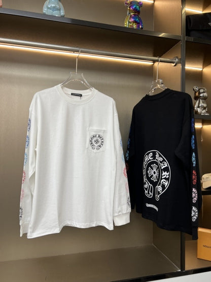 KLC21 New men's and women's pure cotton long sleeved casual clothes