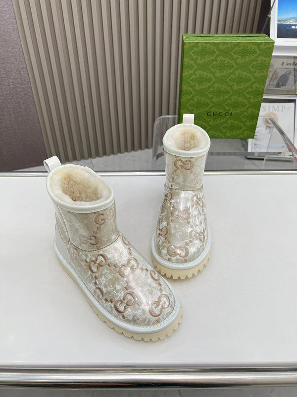 OGS25 Wool Women 35-40 Leather Shoes with box