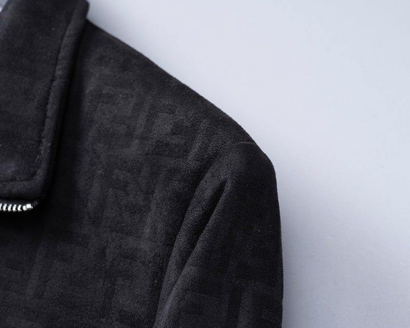 FDC15 New Spring and Autumn thin imitation deer skin velvet jacket long sleeved cardigan clothes