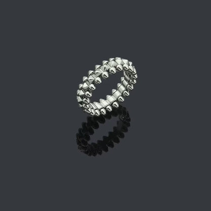 CAJ02    Diamond free bullet shaped ring  Jewelry