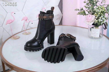 OLS16 Leather 9.5CM Women 35-42 shoes With box