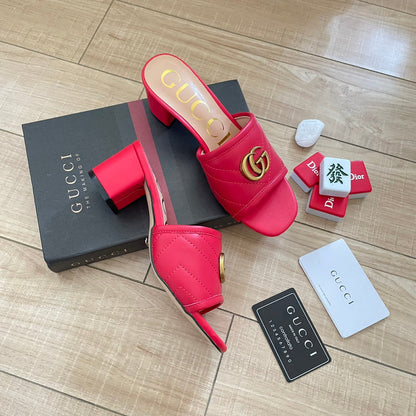 MJGS60 Slippers 6.5CM Women shoes 35-40 With box