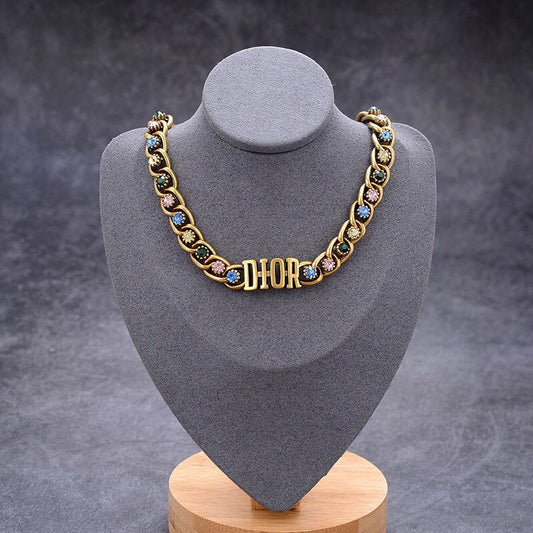 DIN3 Necklace plating gold Jewelry