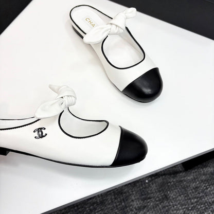 MBCS11 Leather Slippers Size 35-40 Shoes with Box