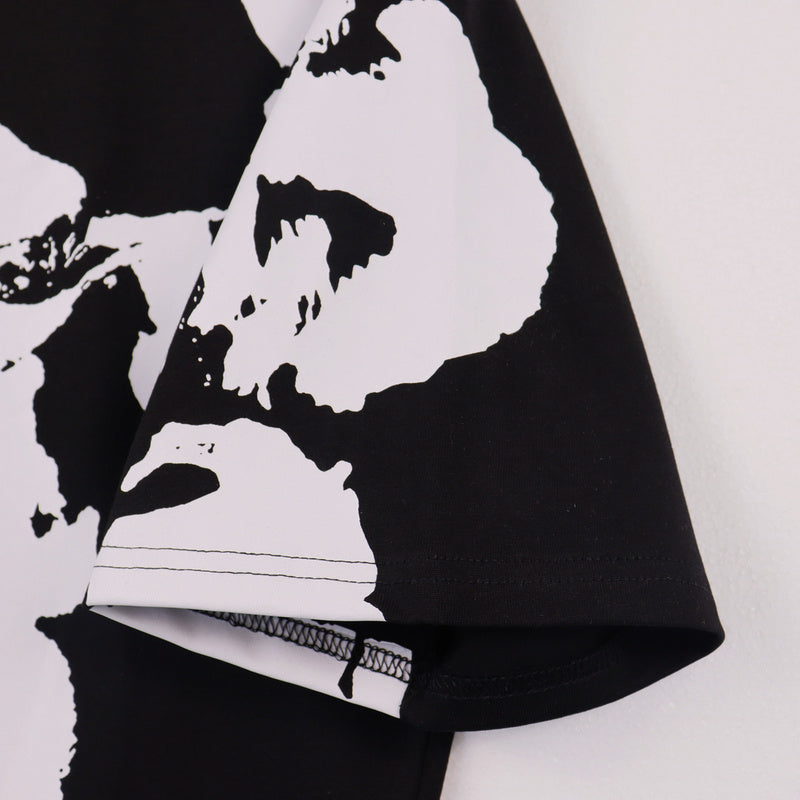 MMC7 New Cotton Flower Summer Short sleeved Top+Short sleeved Clothes