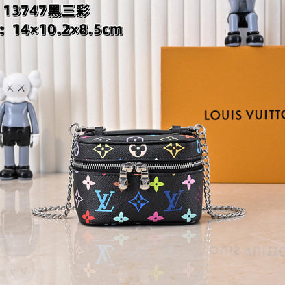 LLP035 Leather Bag 20-13.5-12CM 14-10.2-8.5CM Shoulder Bags