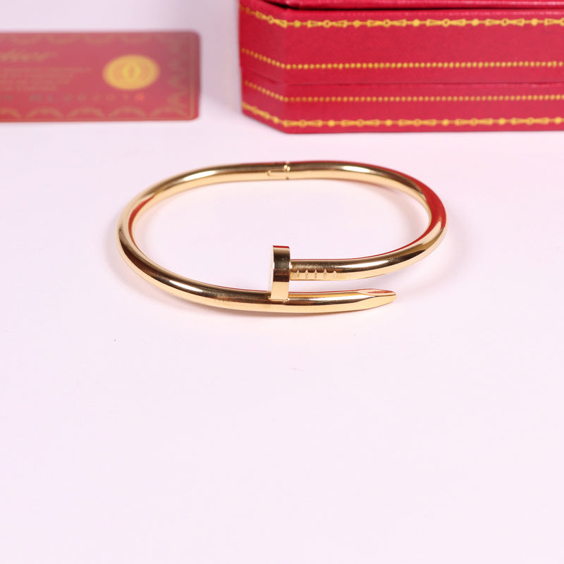 CAB12 bangle 316L steel with 18K gold plated women size or man size  Jewelry