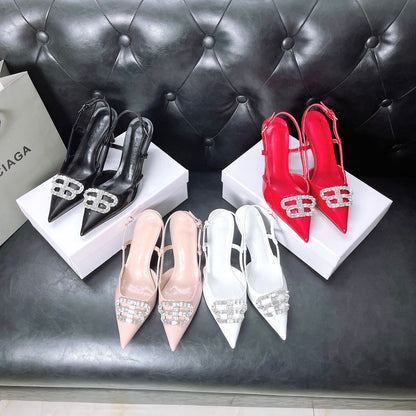 MBS11 Slippers Women 8CM heel shoes 35-42 With box