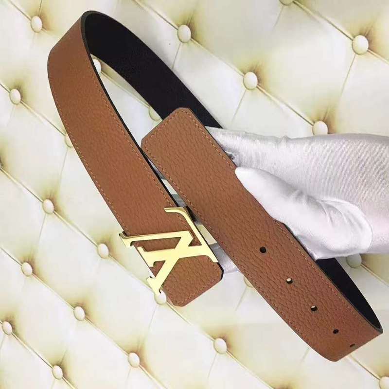 LVBL7 wide 3.8cm total length 100-125cm Leather Belt High Quality With packing