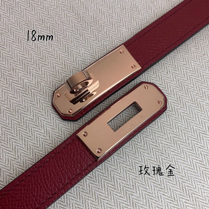 HBL7 Real leather 1.8CM 95-110CM Belt with all packing