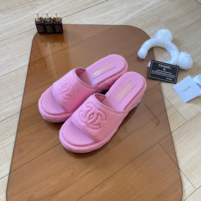 MBCS12 Leather Slippers Size 35-41 Shoes with Box