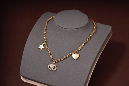 DIN29  necklace gold-plated jewelry, versatile and fashionable