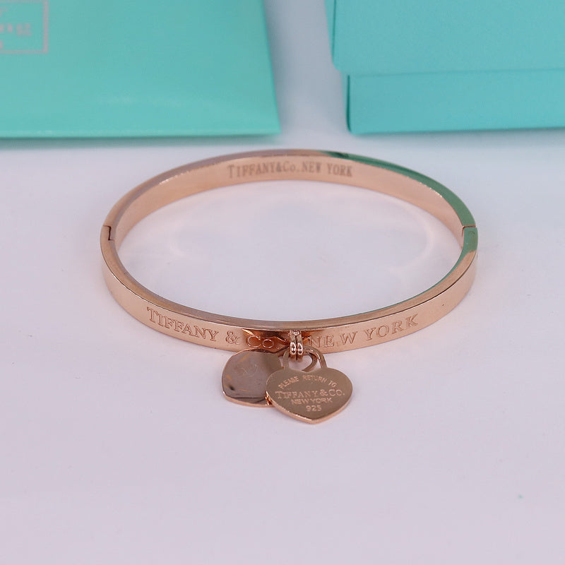 S440  Bracelet 316L steel plating gold silver/Gold/rose bangle Jewelry