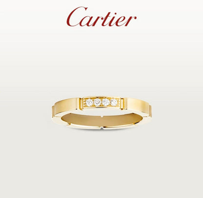 J122   Men's and women's titanium steel diamond ring jewelry