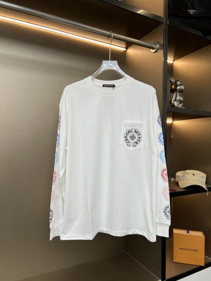 KLC21 New men's and women's pure cotton long sleeved casual clothes