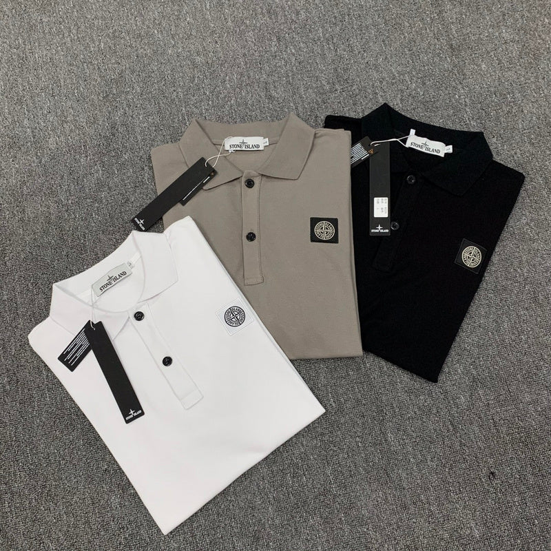 STC23 New men's polo shirt summer short sleeved top Clothing