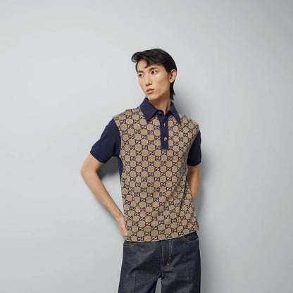 GUC075 New high-quality summer short sleeved polo top Clothing