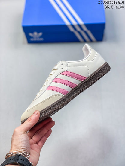 BAS41 Leather Shoes Women 36-41 with box