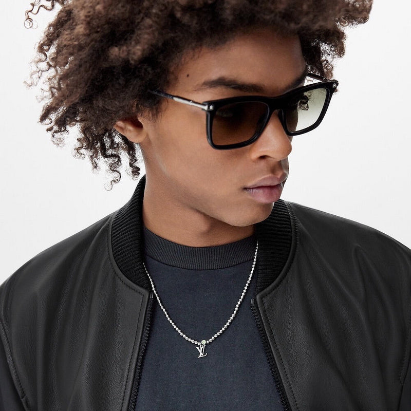 X661  Men's titanium steel bracelet necklace set jewelry