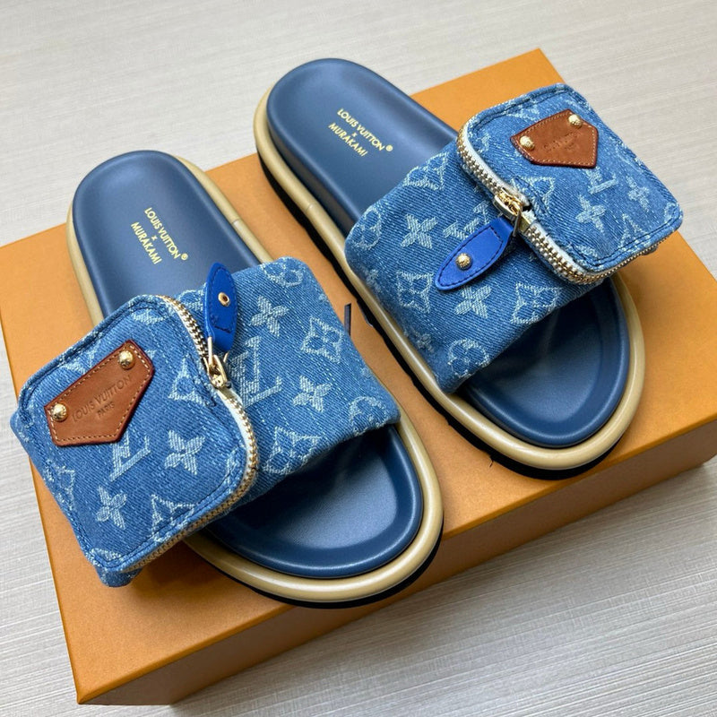 YLS5 Leather Slippers Size 36-45 Shoes with Box