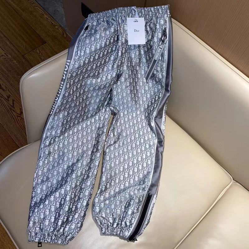 DIC75   Men's and women's jacquard craft casual pants