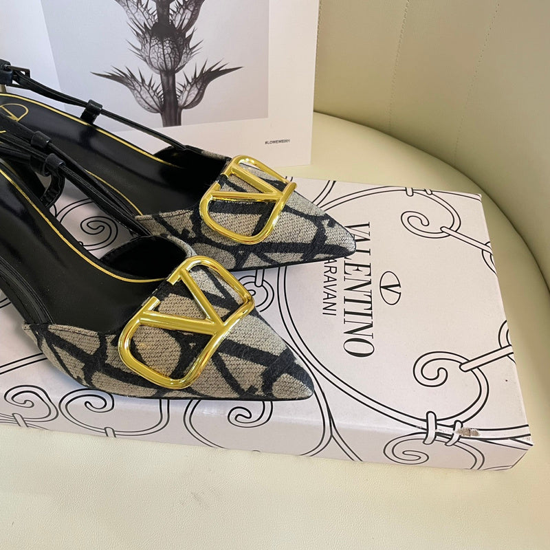 MJVS5 Leather Women 4/6/8/10CM Heel shoes 35-41 With box