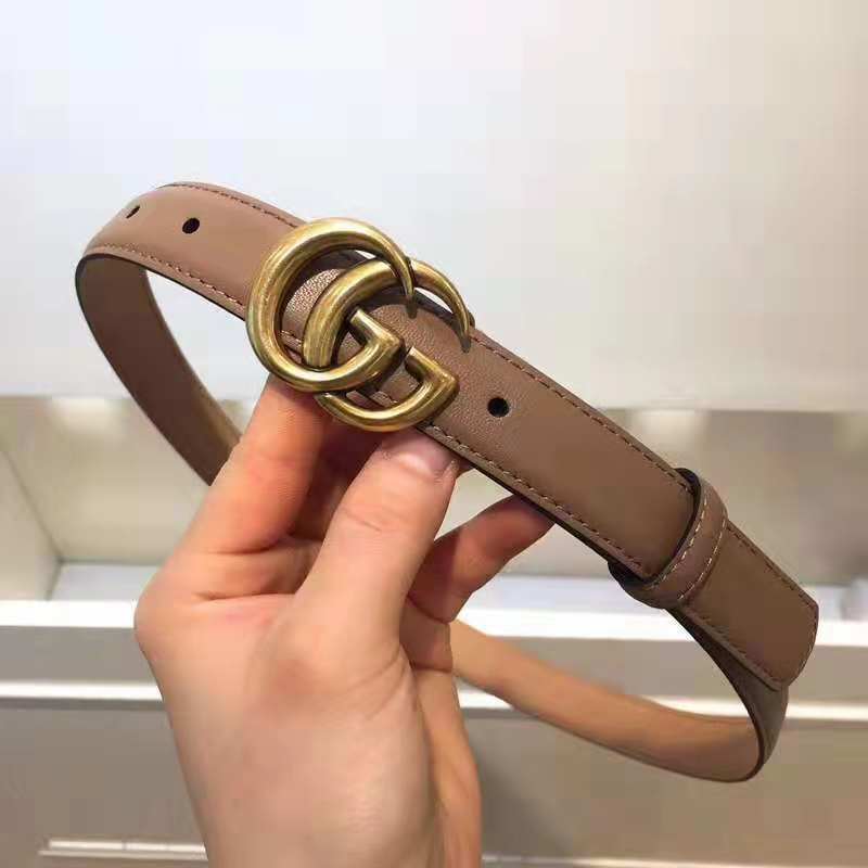 GCBL24 wide Real Leather 2.5CM total length 95-110cm Belt with all packing