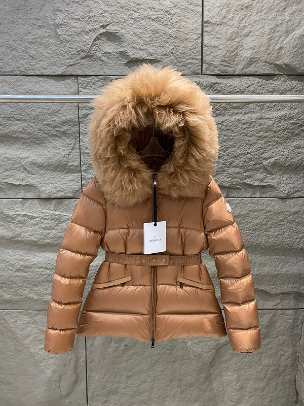 042054  Women's down jacket with fur collar