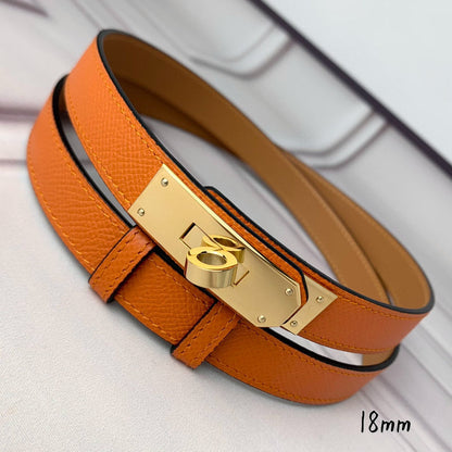 HBL7 Real leather 1.8CM 95-110CM Belt with all packing