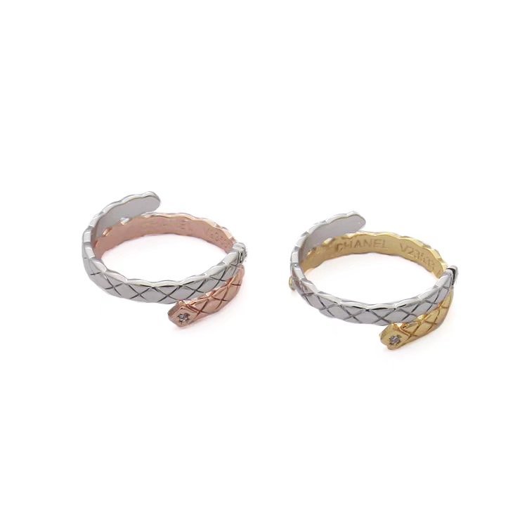 CJ02   Double color ring jewelry for lovers