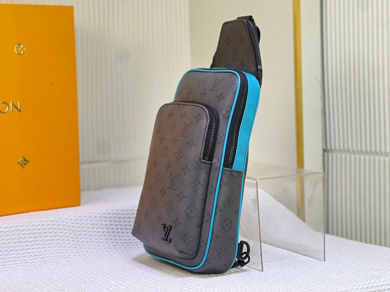 LLP77 Men Leather Bag 20-31-10CM Shoulder Bags