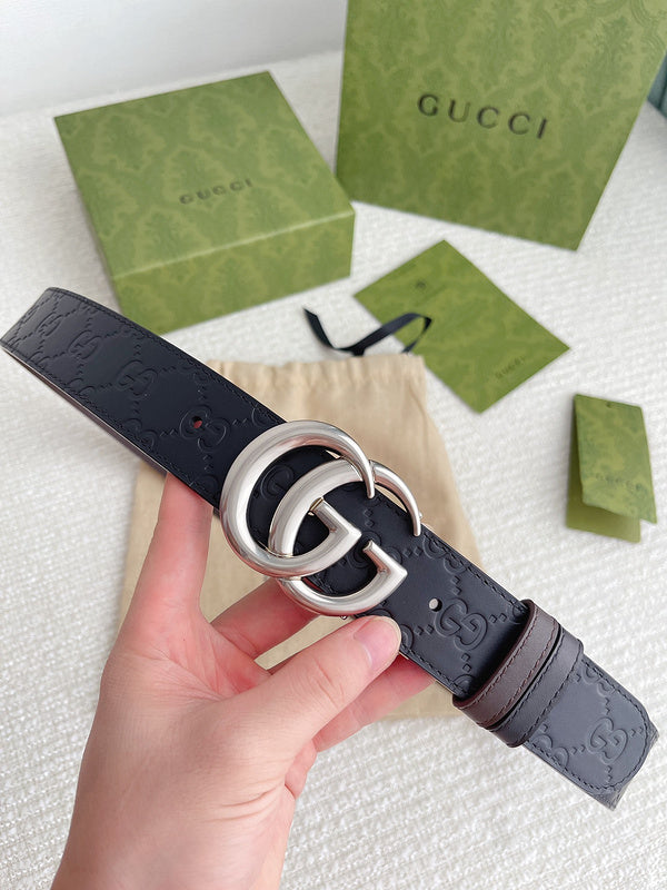 GBL1 Real leather 3.7CM 95-125CM Belt with all packing