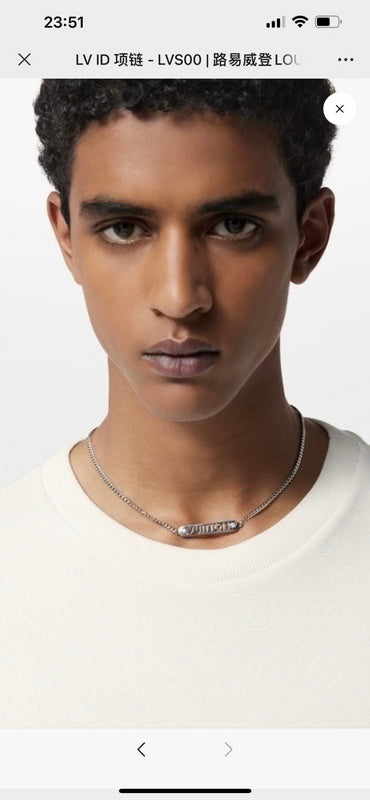 X633    Men's and women's titanium steel necklace jewelry