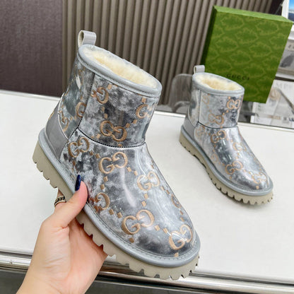 OGS25 Wool Women 35-40 Leather Shoes with box