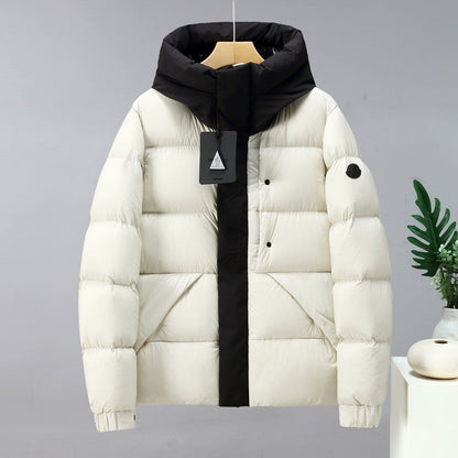 MOC72  New fall and winter hooded stand-up collar down jacket