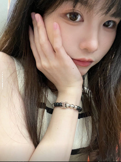 L138   Titanium steel ball bracelet jewelry