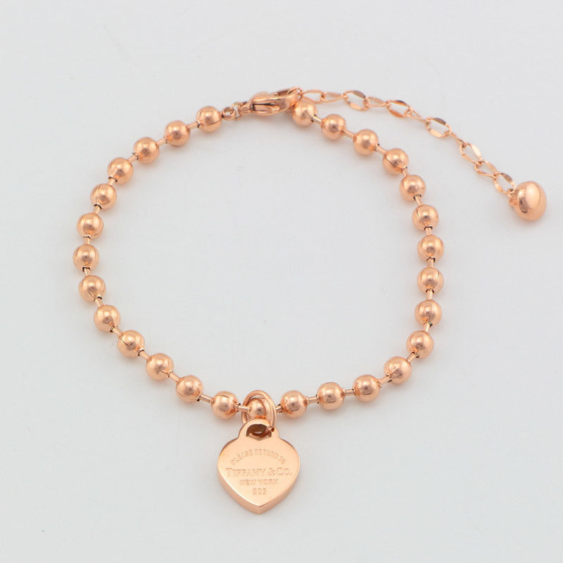 TB48 high quality bead bracelet for women 316L steel gold plated   Jewelry