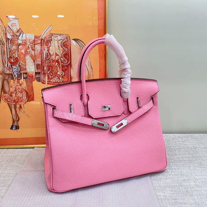 GHP2 Leather Cowhide Bag 25CM 30CM 35CM High quality Birkin Bag