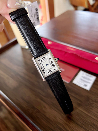 CW5  Couple's lychee print belt watch  25.5mm x 33.7mm/29.5mm*22mmCITIZEN movement