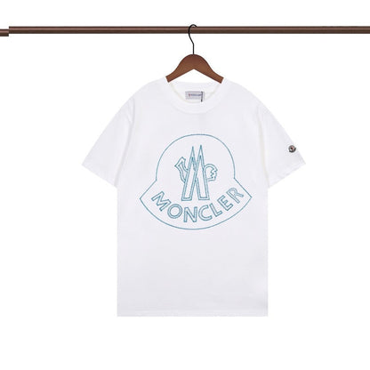 MOC013 New  Men's and women's letter T-shirt Clothing