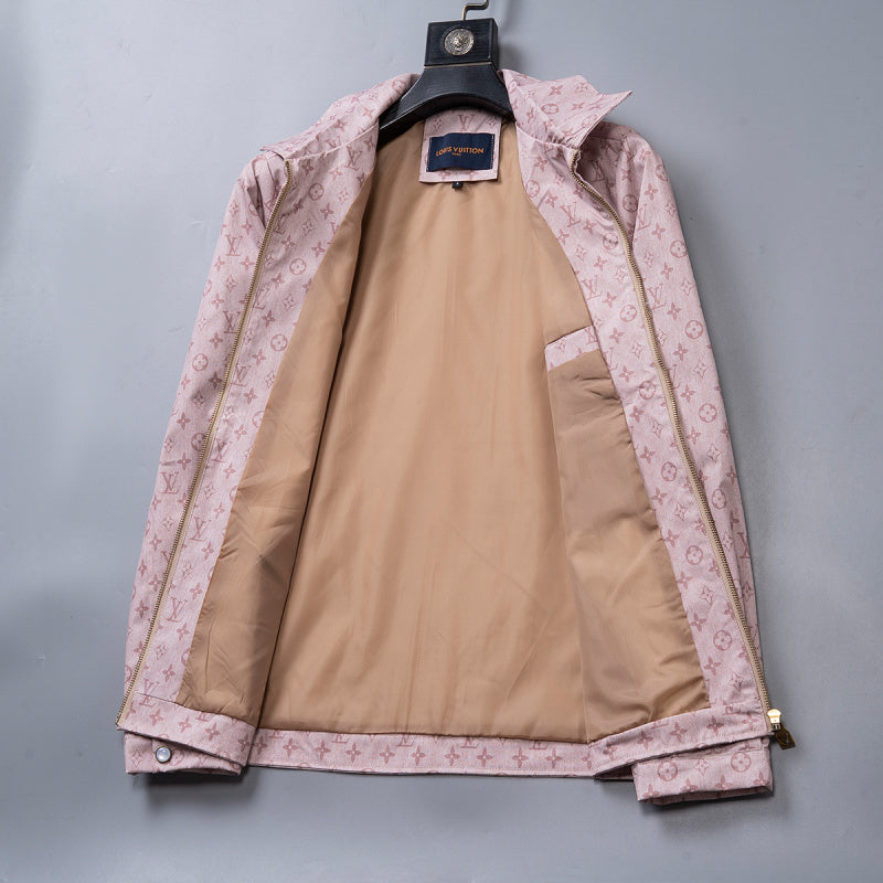 LVC030 New men's and women's autumn and winter new stand up collar jacket woven jacquard clothing