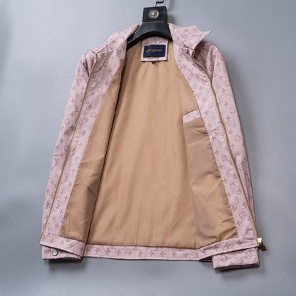 LVC030 New men's and women's autumn and winter new stand up collar jacket woven jacquard clothing